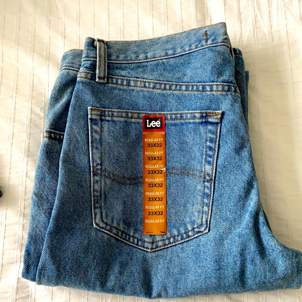 Men’s Lee Regular Fit Jeans. Stonewash. 33x32